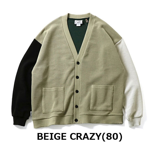 ジムマスター カーディガン アウター 長袖 メンズ ジャケット gym master 9.8oz ドライワッフルカーディガン  G933665 | gym master | 01