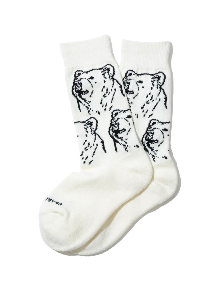 go slow caravan ゴースローキャラバン パイルジャガードクルーソックス 靴下 メンズ レディース 322908 | go slow caravan | 01