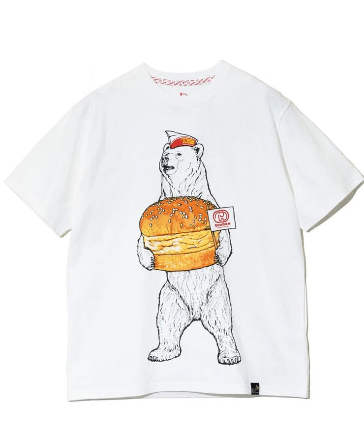 ゴースローキャラバン tシャツ くま メンズ 半袖 go slow caravan ドムドム バーガー コラボ クマ Tee 341961 メンズ レディース | go slow caravan | 01