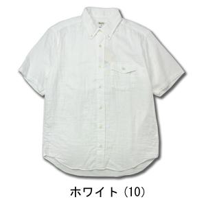 日本製 半袖 シャツ メンズ  Wガーゼ ボタン ダウン シャツ 124-00 メンズ 春物 レディ...