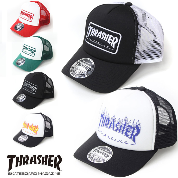 OLD THRASHER CAPフレイムロゴ グリーン 【公式通販】