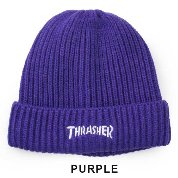 帽子 メンズ ニット帽 レディース スラッシャー ニット帽 THRASHER MAG LOGO リブ編み | THRASHER | 05