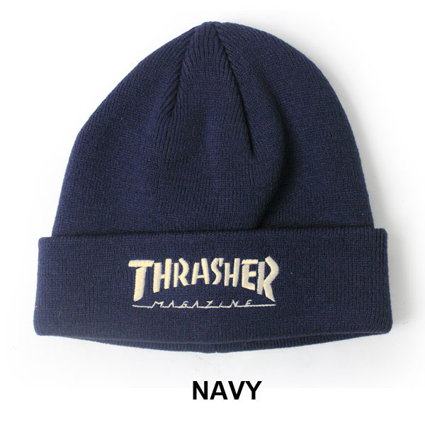 ニット帽 帽子 メンズ スラッシャー THRASHER ビーニー THR-N01 