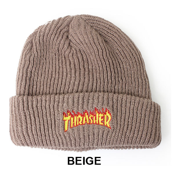 ニット帽 スラッシャー THRASHER フレームロゴ ビーニー 帽子 ニットキャップ ブランド キャンプ キャンプ | THRASHER | 02