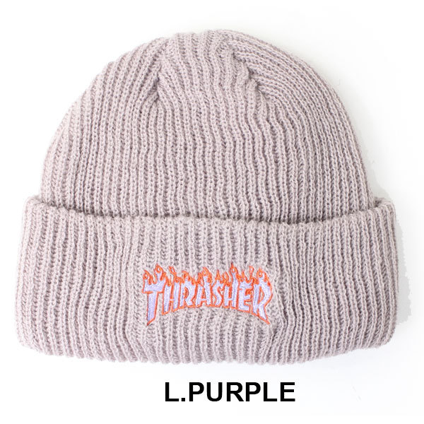 ニット帽 スラッシャー THRASHER フレームロゴ ビーニー 帽子 ニットキャップ ブランド キャンプ キャンプ | THRASHER | 03