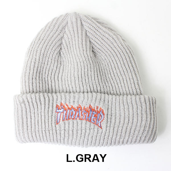 ニット帽 スラッシャー THRASHER フレームロゴ ビーニー 帽子 ニットキャップ ブランド キャンプ キャンプ | THRASHER | 04