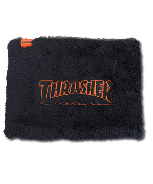 THRASHER スラッシャー キッズ MAG LOGO リバーシブルネックウォーマー 22TH-K50K MAG LOGO ユース フリース ネックウォーマー キッズ ジュニア | THRASHER | 01