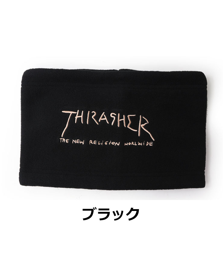 THRASHER スラッシャー キッズ  MAG LOGO　リバーシブルネックウォーマー 22TH-K51K 子供 帽子 男の子 女の子 マフラー 秋 冬 秋冬 | THRASHER | 01