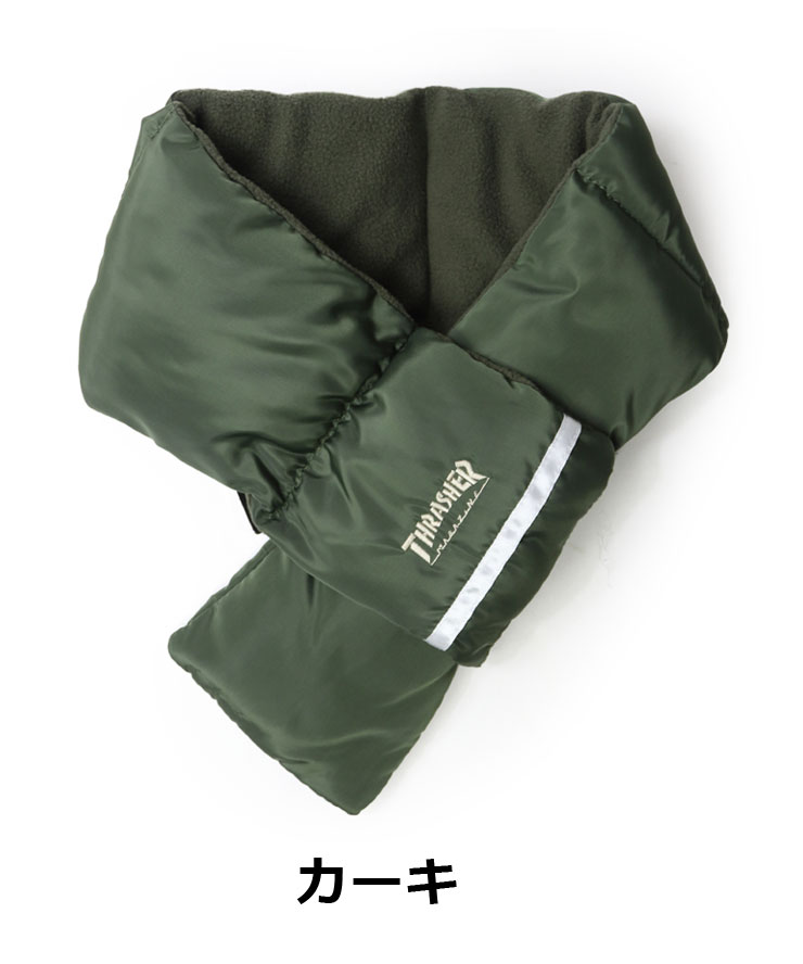 THRASHER スラッシャー キッズ MAG LOGO × ピレアネーム ポリエステルタフマフラー 22TH-K54K 子供 マフラー ネックゲイター 男の子 女の子 秋 冬 秋冬 | THRASHER | 02