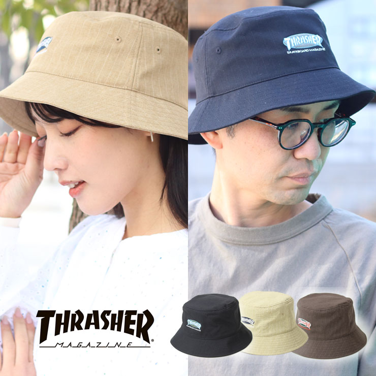 THRASHER バケットハット メンズ ブランド OVAL MAG BUCKET HAT THRASHER バケットハット メンズ ブランド OVAL MAG BUCKET HAT