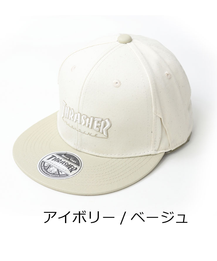 THRASHER スラッシャー MAG LOGO オーガニックコットン 平つばキャップ サングラスホルダー付き 24TH-C01 レディース メンズ 帽子 秋 冬 秋冬 | THRASHER | 02