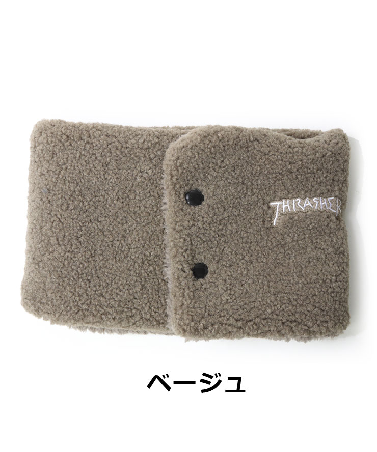 THRASHER スラッシャー キッズ  GONZ LOGO ボアフリース ネックウォーマー 24TH-K53K 子供 マフラー ネックゲイター 男の子 女の子 秋 冬 秋冬 | THRASHER | 02