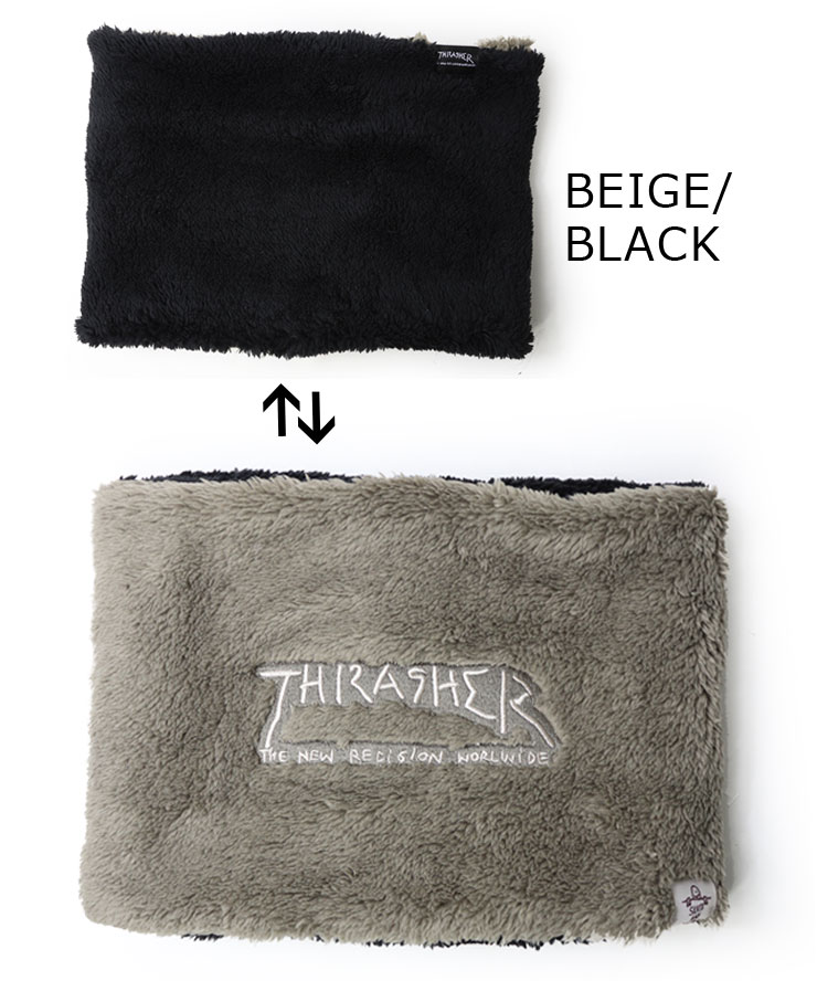 爆買 THRASHER スラッシャー ボアフリース リバーシブル ネックウォーマー 25TH-K50 防寒 スノボ バイク 防風 レディース メンズ ブランド 秋 冬 秋冬 | THRASHER | 02