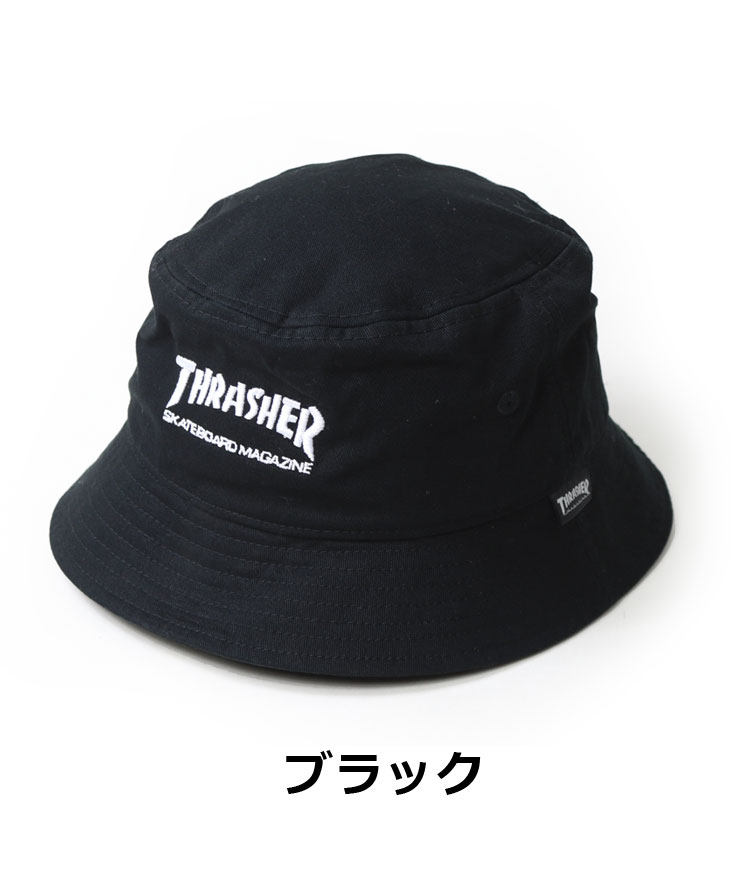 THRASHER スラッシャー キッズ MAG LOGO ツイル バケットハット HTRH01K 子供 帽子 ハット 男の子 女の子 秋 冬 秋冬 | THRASHER | 01