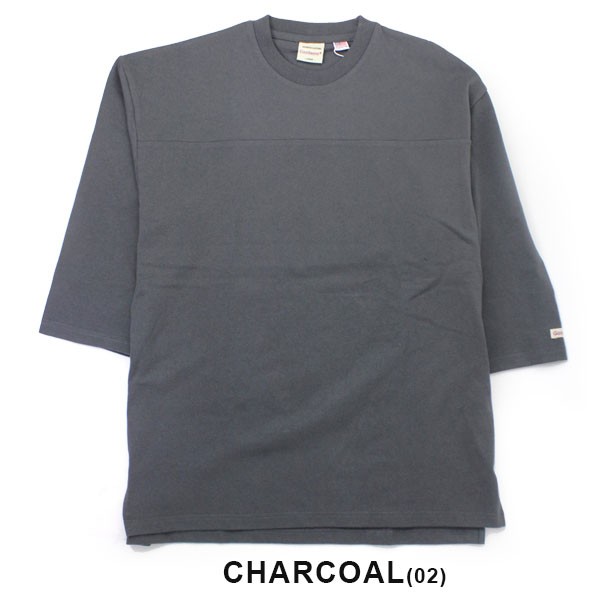 グッドウェア tシャツ メンズ Goodwear USAコットン 切替 7分袖 FOOTBALL TEE W7-2509 メンズ 7分袖 USAコットン 無地 定番 秋 冬 秋冬