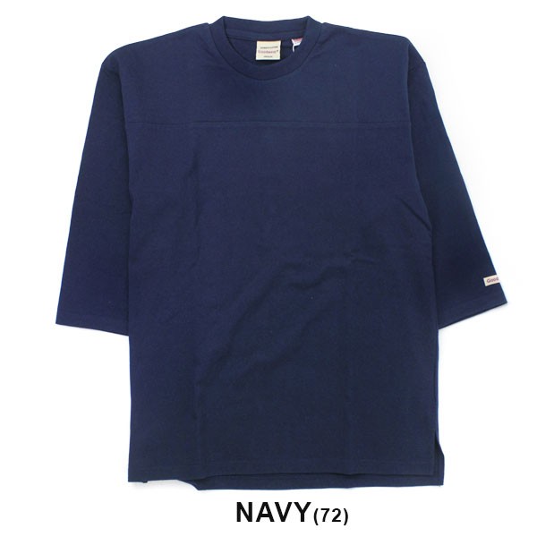 グッドウェア tシャツ メンズ Goodwear USAコットン 切替 7分袖 FOOTBALL TEE W7-2509 メンズ 7分袖 USAコットン 無地 定番 秋 冬 秋冬