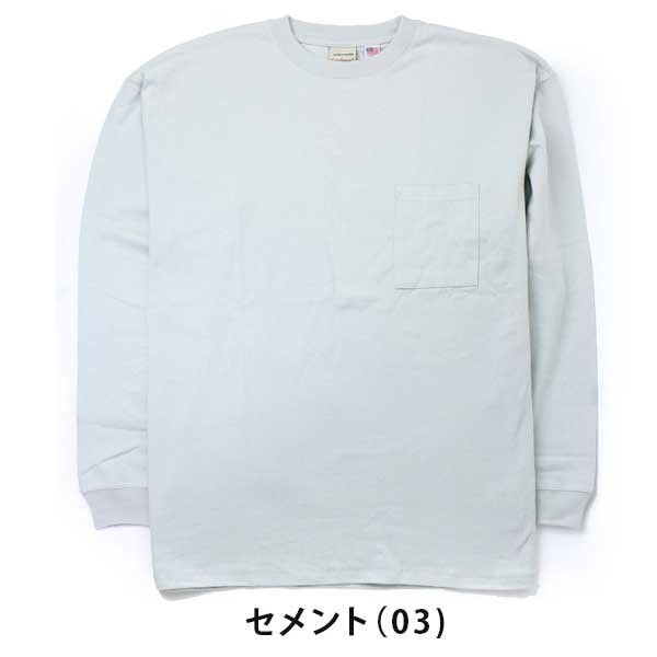 Goodwear グッドウェア USAコットン袖リブBIGポケットロンTシャツ 2W7-5500｜protocol｜11