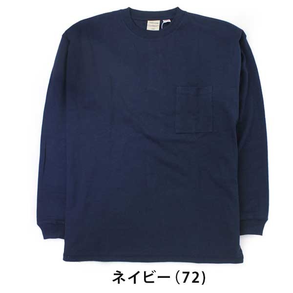 Goodwear グッドウェア USAコットン袖リブBIGポケットロンTシャツ 2W7