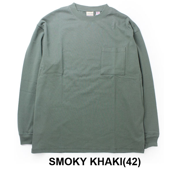 Goodwear グッドウェア USAコットン袖リブBIGポケットロンTシャツ 2W7-5500｜protocol｜07