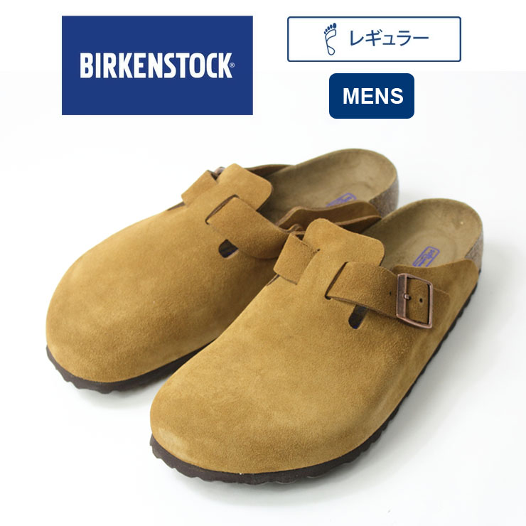 ビルケンシュトック BIRKENSTOCK ボストン BOSTON レギュラーフィット メンズ 1009542 幅広 サンダル スエード ミンク ブラウン 国内正規品 | BIRKENSTOCK | 01