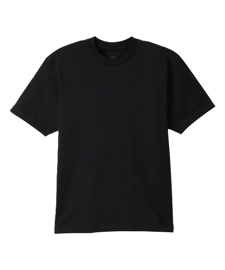 Tシャツ メンズ 春夏 Hanes ヘインズ KURO クルーネックTシャツ HM1-D202-090 半袖 綿100% インナー アンダーシャツ | Hanes | 01