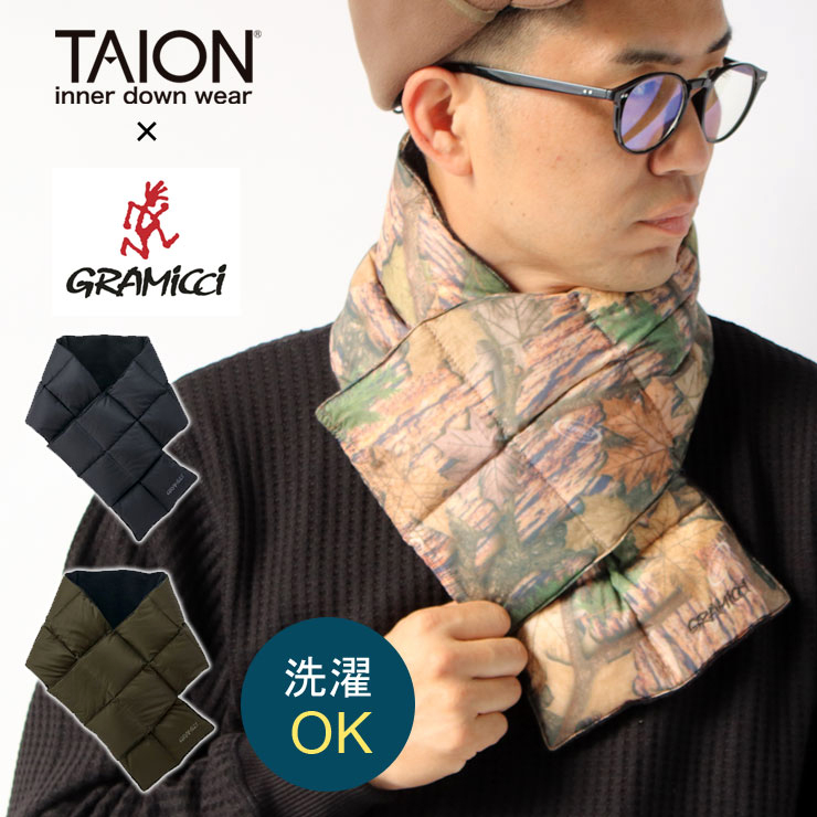 グラミチ タイオン DOWN SCARF GRAMICCI TAION ダウンマフラー G3FA