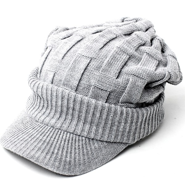 Regnuu アクリルクロス編みキャスケット つば付きニット帽 メンズ 帽子 レディース 秋 冬 | Regnuu | 04