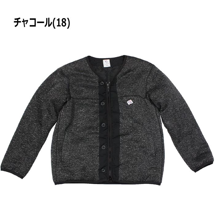 JEMORGAN ジェーイーモーガン ニットフリース 中綿裏キルトノーカラーZIPカーデ JA851-62C | JEMORGAN | 02