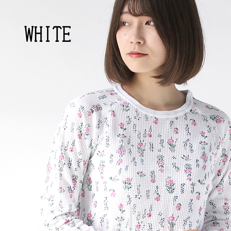 jemorgan サーマル 花柄 カットソー ロング Tシャツ ジェーイーモーガン 長袖ラグラン JC090-59S インナーカットソー キャンプ ファッション | JEMORGAN | 01