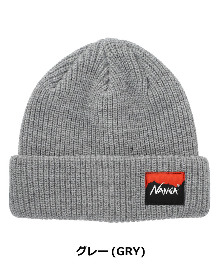 NANGA ナンガ ボックスロゴ バルキービーニー BOX LOGO BULKY BEANIE ニット帽 メンズ レディース 帽子 アクリル 防寒 ロゴ ワッチキャップ | NANGA | 03