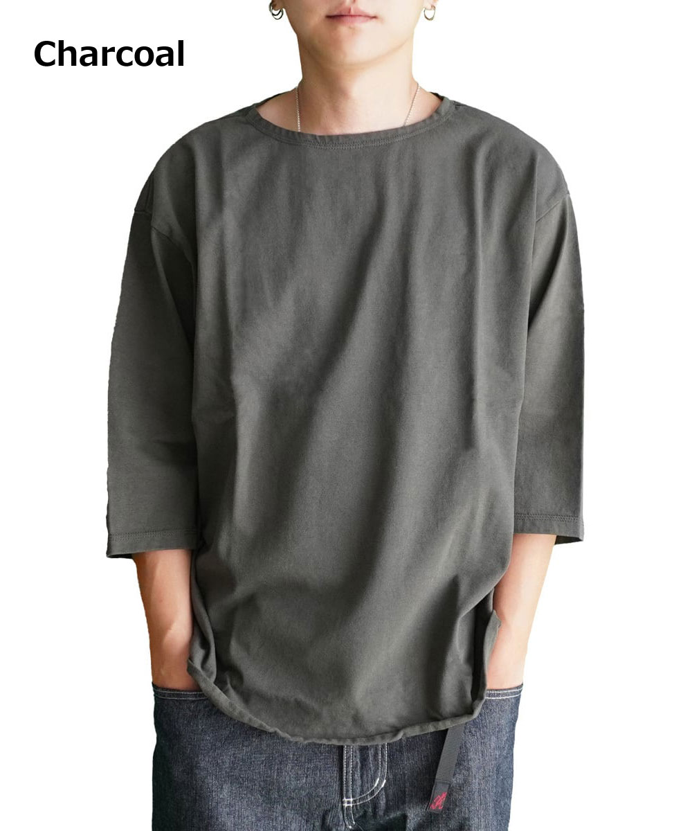 have a good day ハブアグッドデイ Boat Neck 3/4 Tee ボートネック 7分袖 Tシャツ HGD-320 メンズ カットソー コットン100％ 日本製 ルーズフィット | HAVE A GOOD DAY | 03