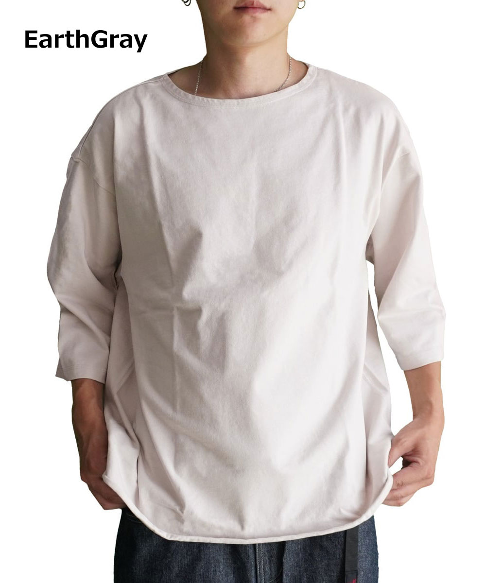 have a good day ハブアグッドデイ Boat Neck 3/4 Tee ボートネック 7分袖 Tシャツ HGD-320 メンズ カットソー コットン100％ 日本製 ルーズフィット | HAVE A GOOD DAY | 02