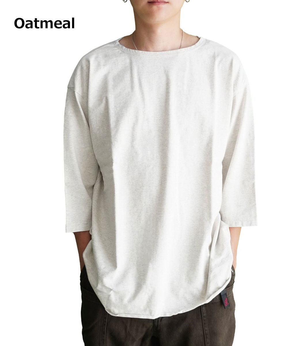 have a good day ハブアグッドデイ Boat Neck 3/4 Tee ボートネック 7分袖 Tシャツ HGD-320 メンズ カットソー コットン100％ 日本製 ルーズフィット | HAVE A GOOD DAY | 01