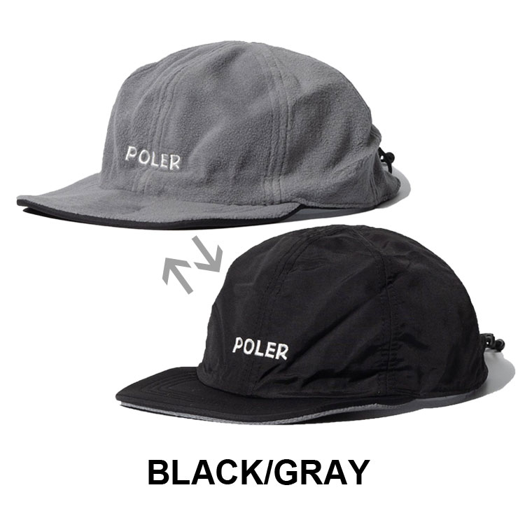 ポーラー POLeR 帽子 リバーシブル フリースキャップ アウトドアブランド 冬キャンプ キャンプ ファッション 233MCV0044 メンズ レディース | POLeR | 01