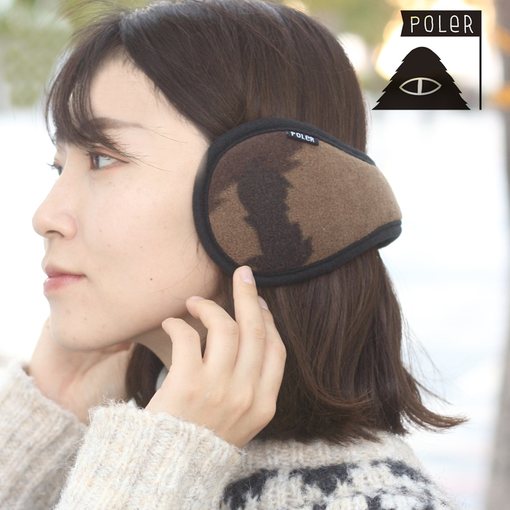 イヤーマフ 防寒 メンズ レディース ポーラー POLeR ボア イヤーマフ 折りたたみ 耳あて 耳当て コンパクト ゴルフ スノボ 自転車 キャンプ 秋 冬 秋冬 | POLeR | 01
