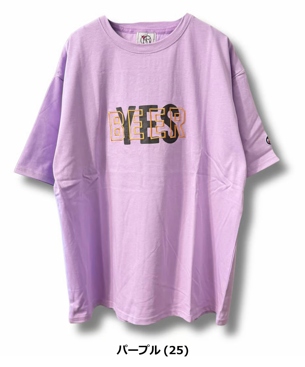 YOIDORE ヨイドレ ザ・ビールスキ TEE メンズ 半袖 Tシャツ 春夏 プリントTシャツ 刺繍 コットン100％ ビール 酒 お酒 カジュアル ストリート | YOIDORE | 03