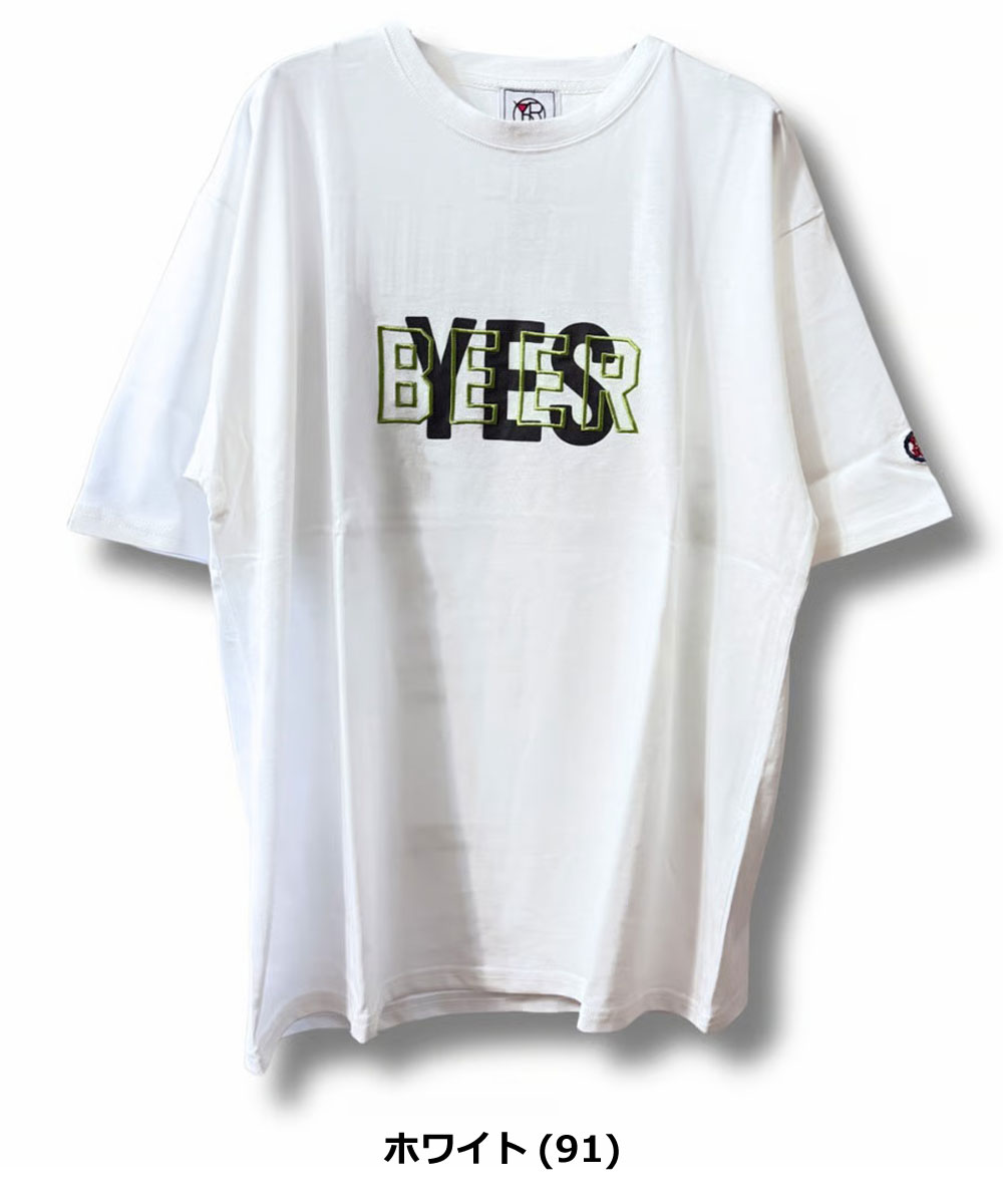 YOIDORE ヨイドレ ザ・ビールスキ TEE メンズ 半袖 Tシャツ 春夏 プリントTシャツ 刺繍 コットン100％ ビール 酒 お酒 カジュアル ストリート | YOIDORE | 02