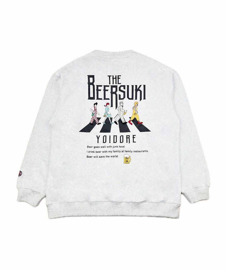YOIDORE BEER SUKI クルーネックスウェット 835208 メンズ レディース トレーナー スウェット 秋 冬 秋冬 | YOIDORE | 01