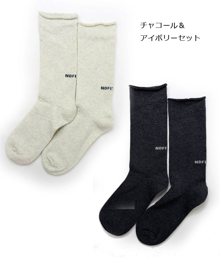Healthknit ヘルスニット 2P ソックス フルパイル ロゴ 191-3699 靴下 メンズ  クルーソックス 2足セット 秋 冬 秋冬 | Healthknit | 01