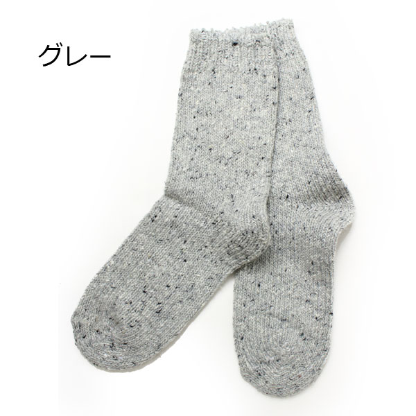 MAGON Nepp Wool Mix Crew Socks マゴン ネップ ウールミックス クルー ソックス 靴下 Ref:MAG S-864 男女兼用 |  | 01