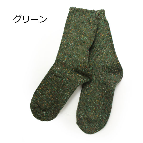 MAGON Nepp Wool Mix Crew Socks マゴン ネップ ウールミックス クルー ソックス 靴下 Ref:MAG S-864 男女兼用 |  | 03