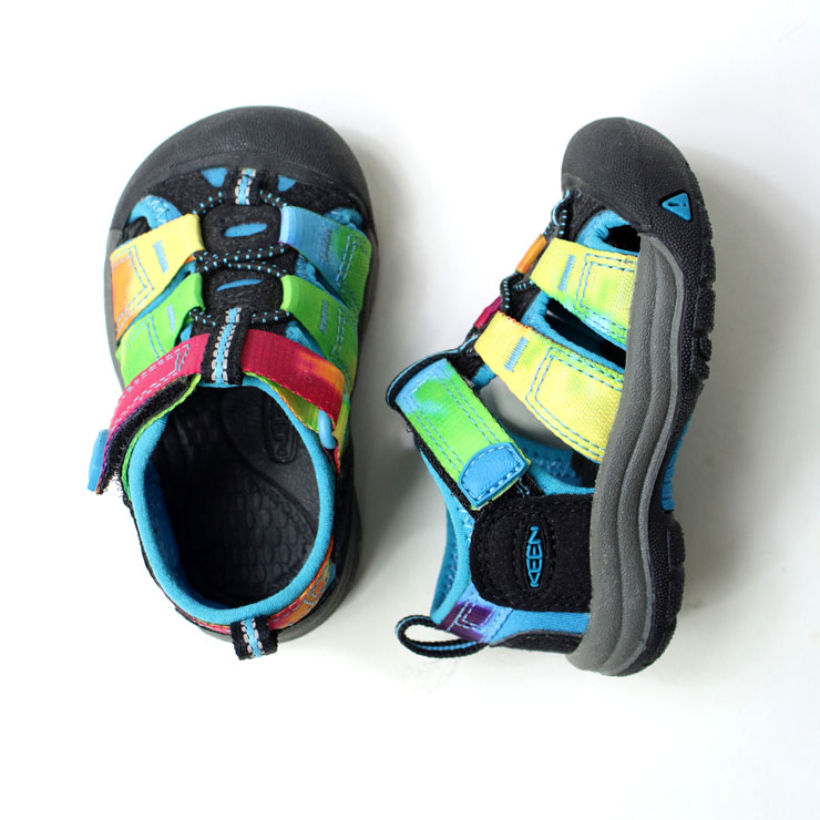 キーン サンダル キッズ ニューポート H2 KEEN Rainbow/Tiedye (1018453) ベビー アウトドア プレゼント ギフト お祝い US4 11,5cm