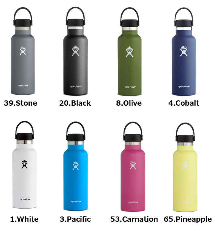 ハイドロフラスク 18oz Hydro Flask HYDRATION 18 oz Standard Mouth ステンレスボトル(532ml) 水筒 アウトドア キャンプ ファッション 登山 保温 保冷 おしゃれ ブランド