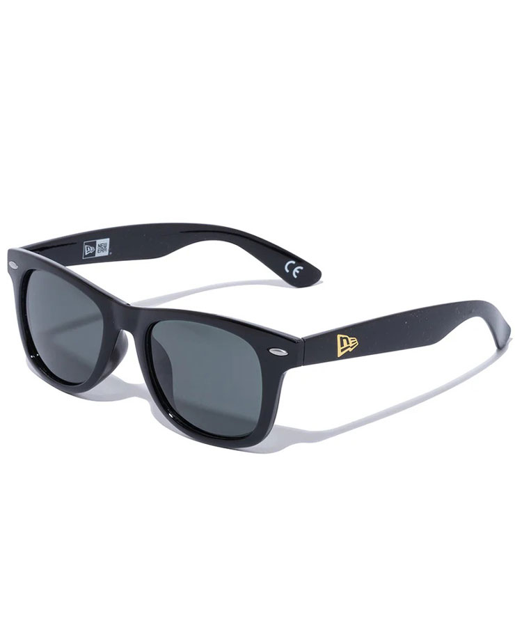 ニューエラ NEW ERA サングラス ウェリントン スクエアレンズ シャイニーブラックフレーム グリーングレーレンズ 14518153 メンズ レディース UVカット | NEW ERA | 01