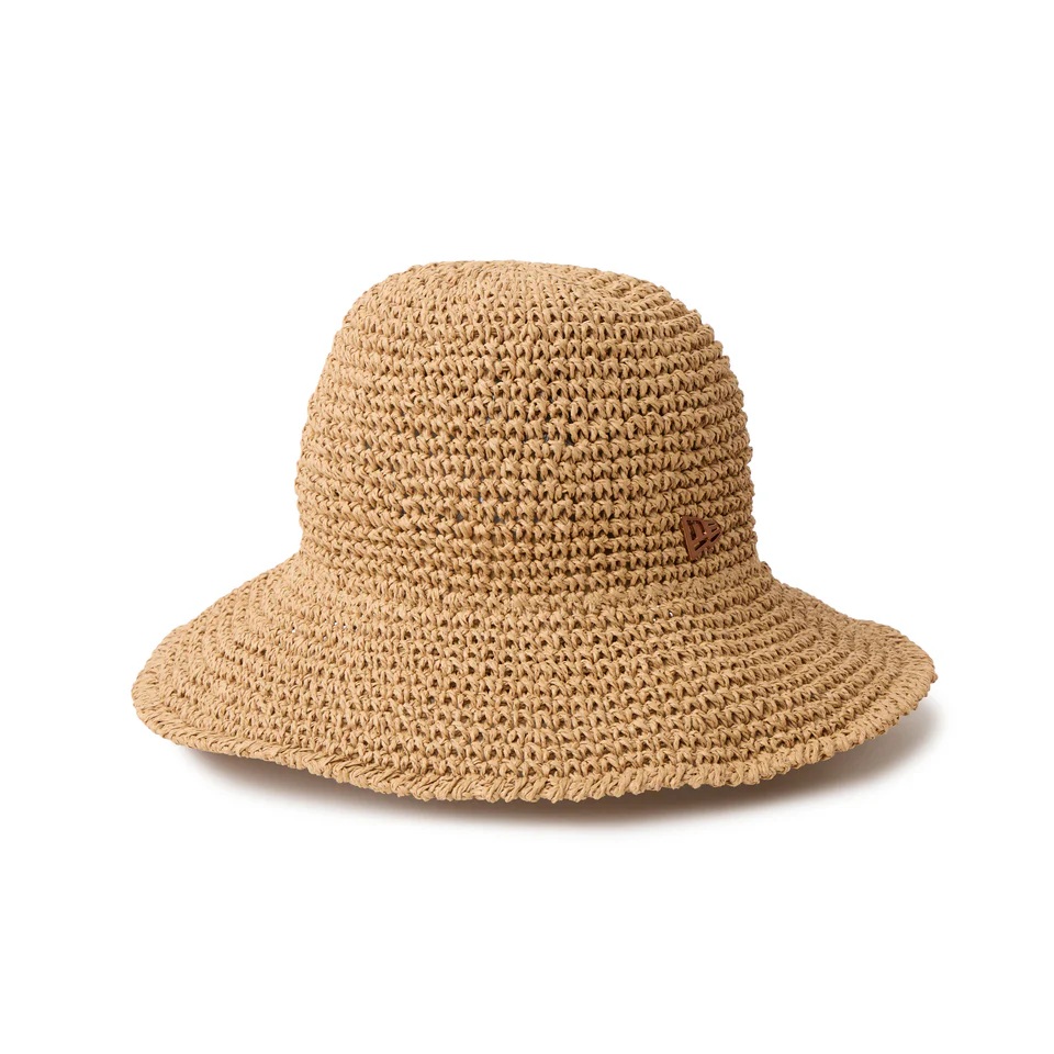 NEW ERA ニューエラ ハット メンズ レディース アドベンチャーハット ワイドブリム Paper Crochet Hat 春夏 麦わら風 つば広 帽子 UV対策 14744802 | NEW ERA | 01