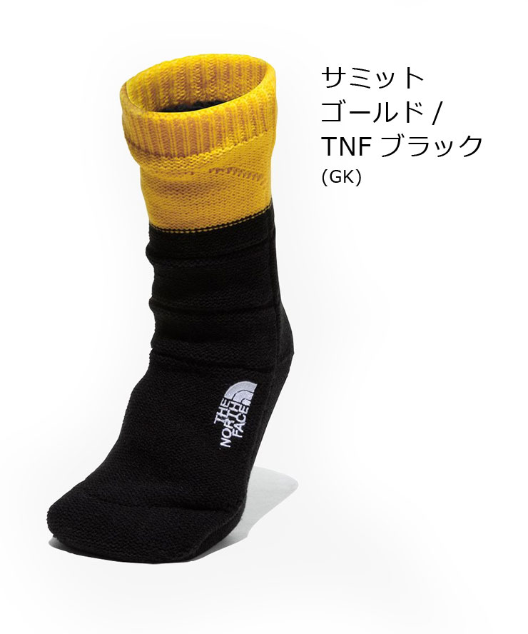 THE NORTH FACE ザ・ノースフェイス Nuptse Bootie Socks ヌプシ ブーティ ソックス NN82233 暖かい 靴下 ルームソックス 抗菌 防臭 滑り止め | THE NORTH FACE | 01
