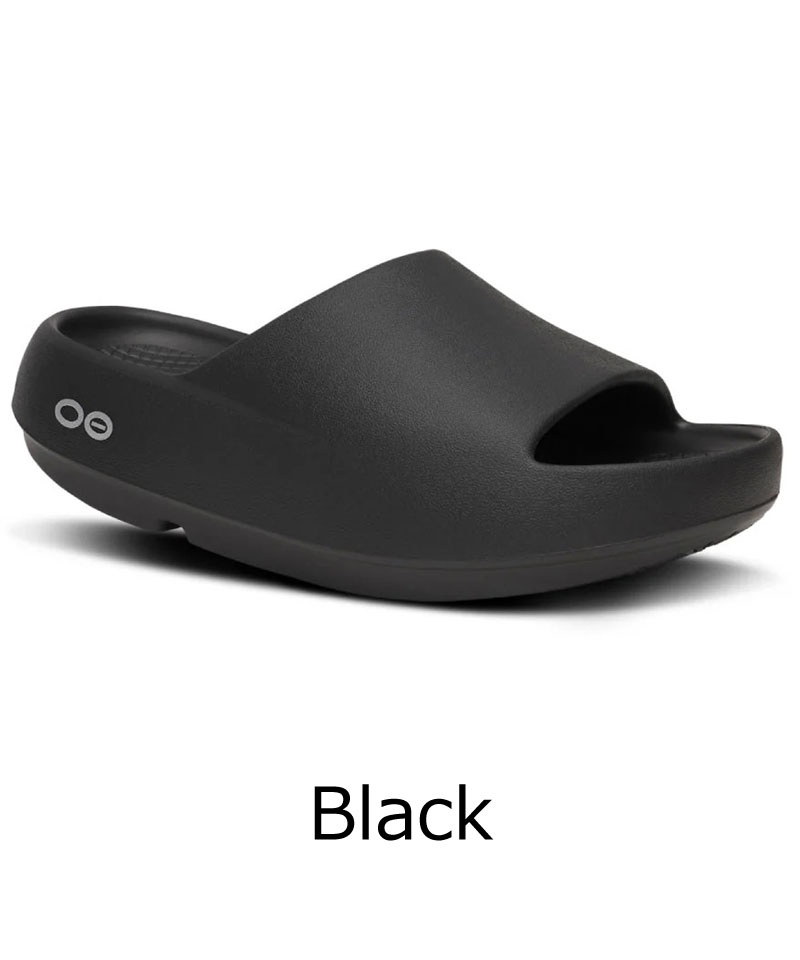 OOFOS ウーフォス OOahh+ ウーアープラス Black 200111 リカバリーサンダル メンズ レディース サンダル ブラック 疲労回復 軽量 春夏 | OOFOS | 01