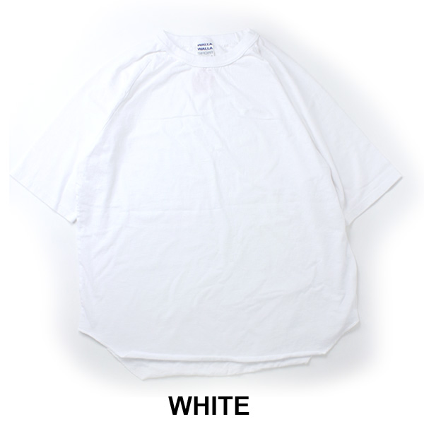日本製 Tシャツ 無地 メンズ 5分袖 大きいサイズ メンズ ワラワラスポーツ WALLA WALLA SPORT 1/2 LOOSE BASEBALL TEE カットソー 5分袖 | WALLA WALLA SPORT | 05