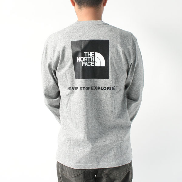 ノースフェイス tシャツ ロング丈 THE NORTH FACE ロングスリーブ バック スクエアロゴ Tee NT82131 ロンT 長袖 Mサイズ Lサイズ