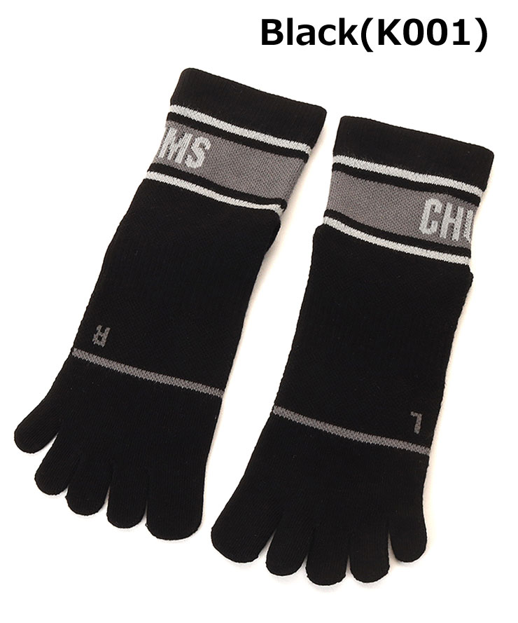 CHUMS チャムス Runnning Line Crew Toe Socks ランニングラインクルートウソックス CH06-1149 ドライ 抗菌防臭 | CHUMS | 01